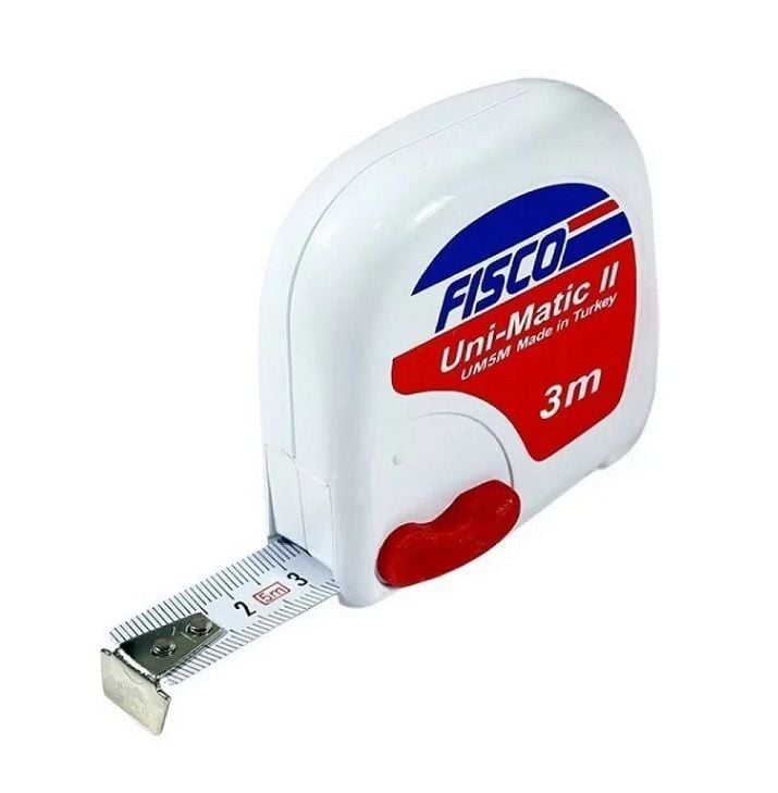 Fisco UM3 Çelik Şerit Metre 3 Metre (1 Paket=14 Adet)